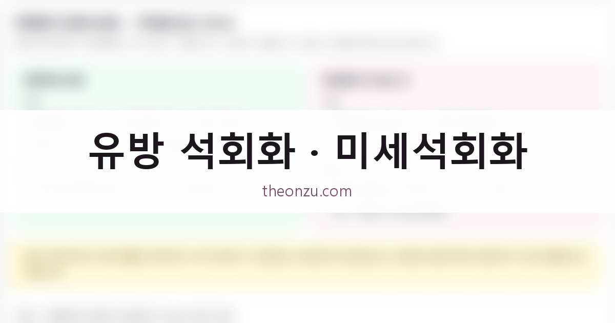 유방 석회화와 미세석회화